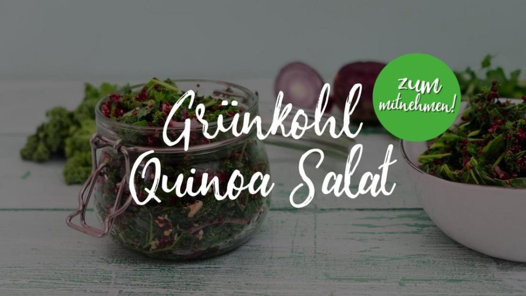 Gruenkohl Quinoa Salat