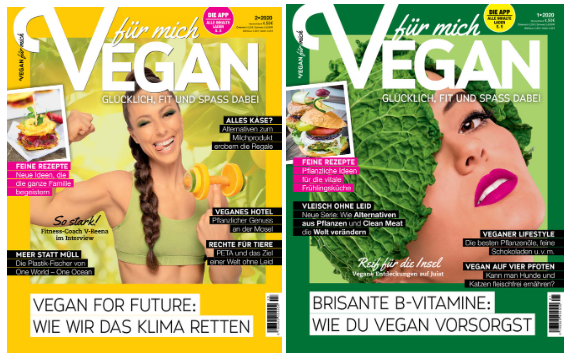 Zwei Cover der Vegan für mich