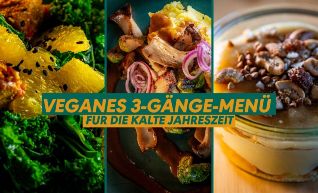 Beitragsbild Drei-Gänge-Menü vegan