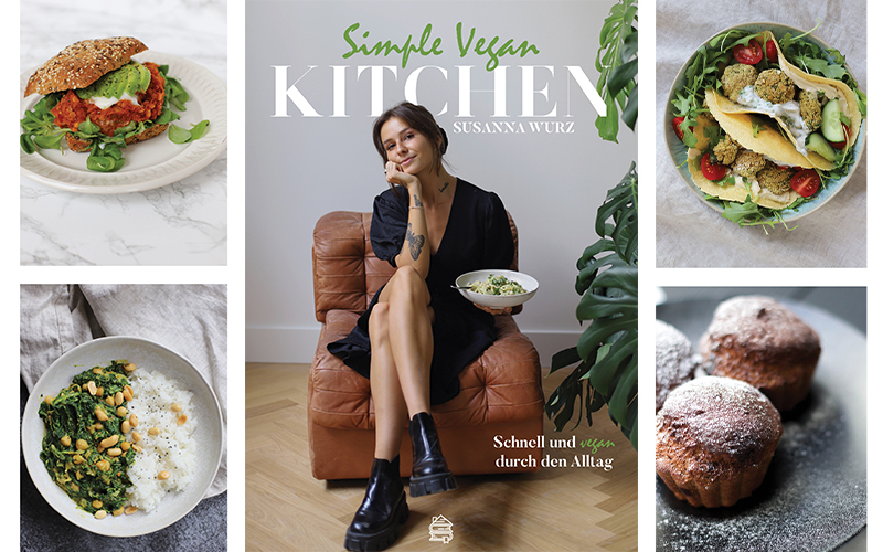 Simple Vegan Kitchen Cover mit Rezeptfotos