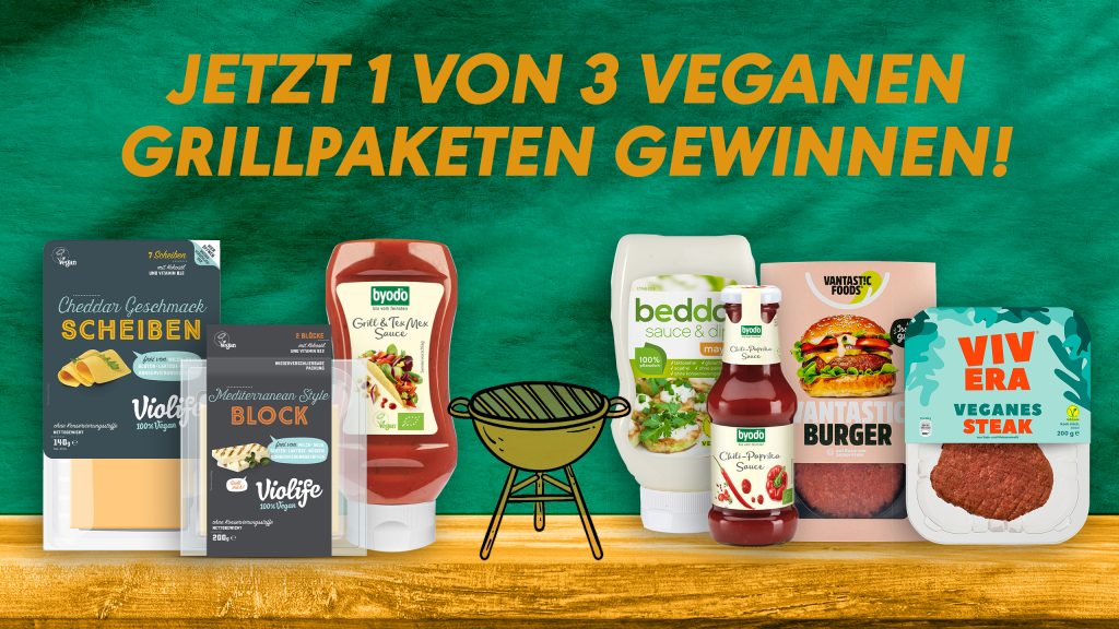 Vegane Produkte aus dem veganen Grillpaket-Gewinnspiel