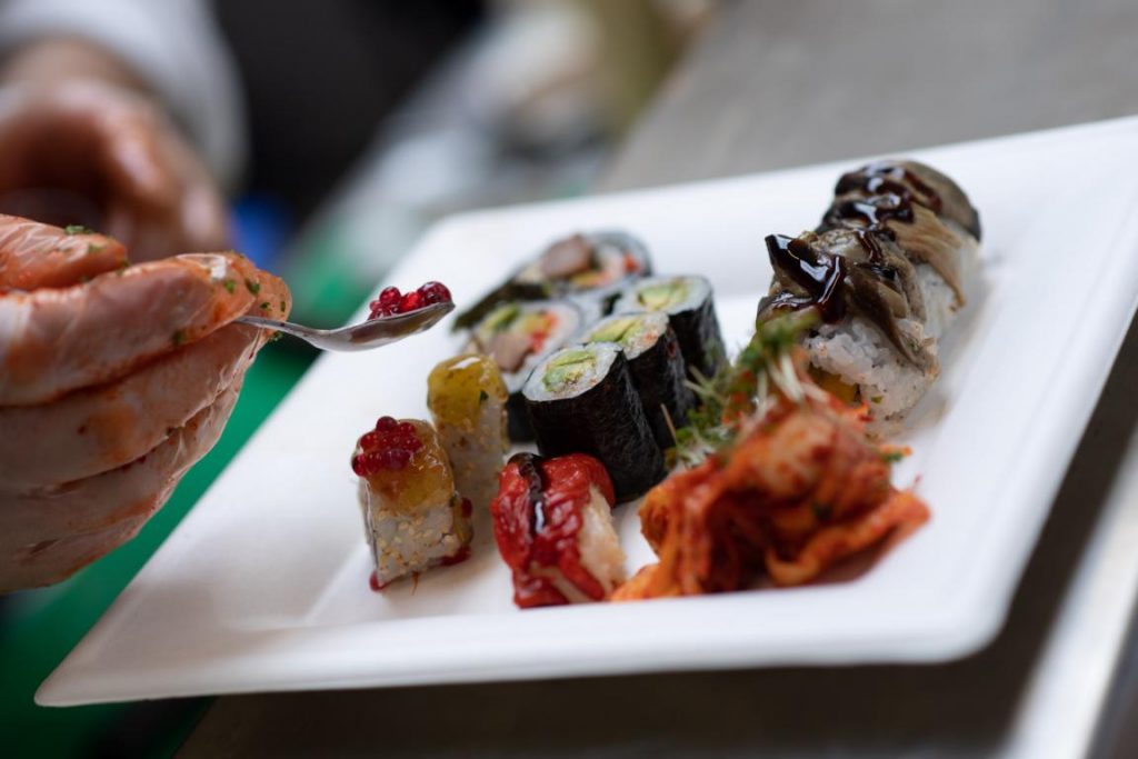 Aussteller: richtig veganes Sushi an