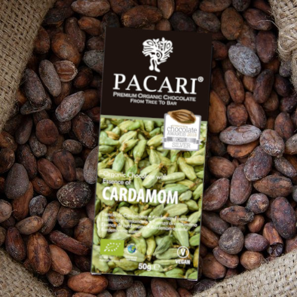 Produktbild PAcari Schokolade in der Sorte Kardamom