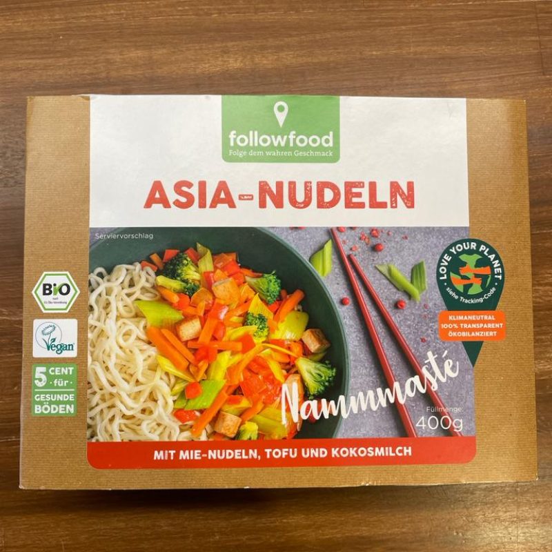 Asia Nudeln Bio Fertiggericht Supermarkt Vegan